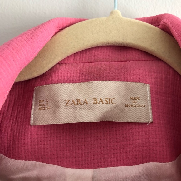 Zara Basic Pink Lightweight coat - Picture 5 of 8